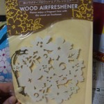 Laser-carved wooden air freshener