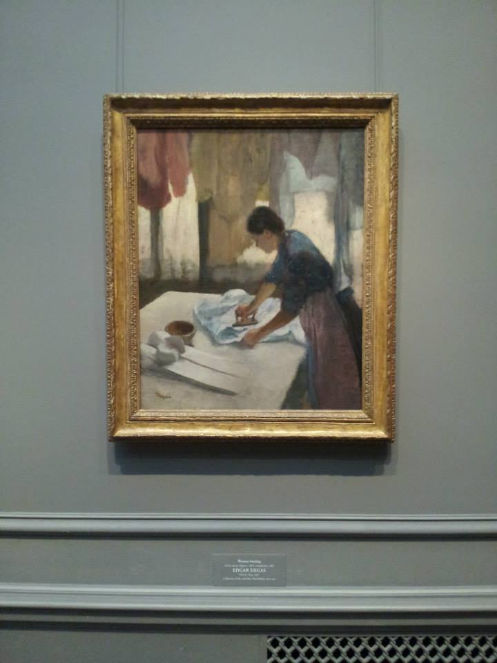 Degas - Woman Ironing (If I ever remodeled my laundry room, this would be a cool print to have in there. I love art portraying people doing things!)