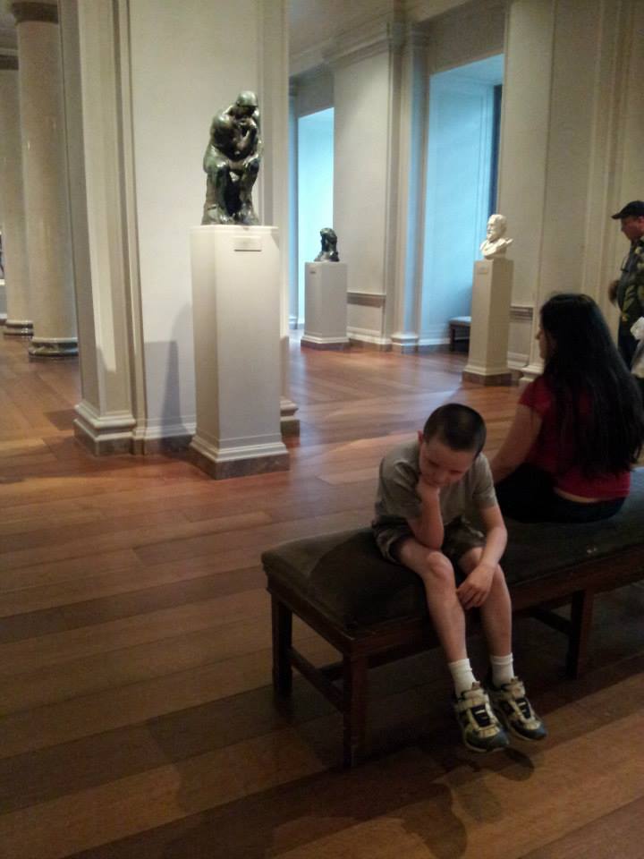 Micah as "The Thinker"